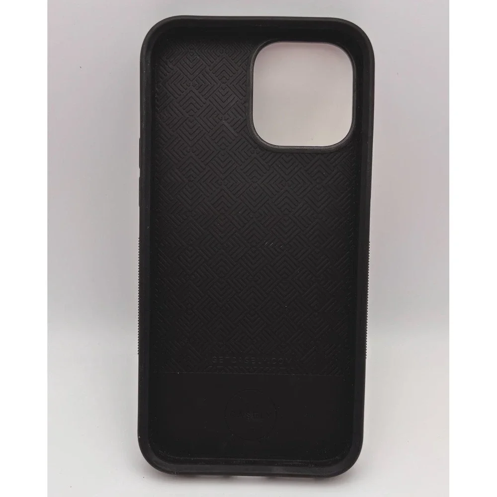 Casely iPhone 14 Pro Max Van Gogh Skull Skeleton‎ with Burning Cigarette Black
